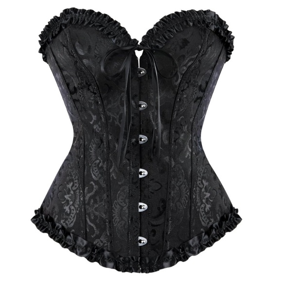 Lace up Back Sexy Floral Corset Lingerie
